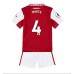 Cheap Arsenal Benjamin White #4 Home Football Kit Children 2022-23 Short Sleeve (+ pants)